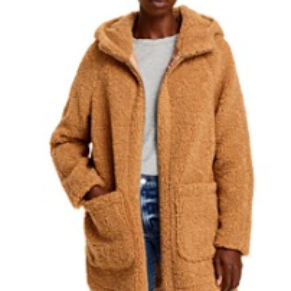 Hooded Faux Sherpa Parka - Picture 1 of 1